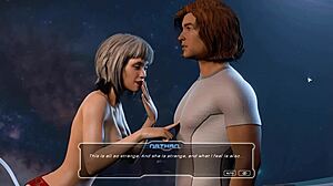 Heyy, Sextellar Game Part 1 Blowjob Action. Can't wait to see more in space! 😜