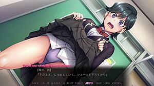 Intense buttplug action in anime