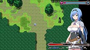 Huvudpersonen badar och runkar i Nightmare Knight del 5