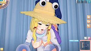 Hey, Check Out Suwako Moriya Getting Her Big Tits Squeezed in 3D Hentai!