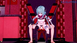 anna, aoi, and yuuki share intense moments in princess connect hentai