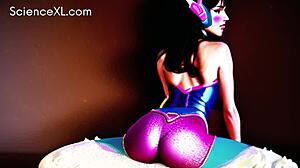 Gamer Girl with Big 3D Ass Gets Her Cake Eaten Hard. Dat Booty Slapped in Anime Action!