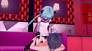 anna, aoi, and yuuki share intense moments in princess connect hentai