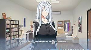 Shizuku coerces me into a footjob in Summer Clover 3