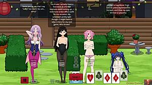 Strip poker becomes more explicit when she starts to pleasure herself