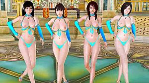 hora de antojar 1 - miu hinasaki, sango, yuri kozukata, and kim jiyun dance sensually