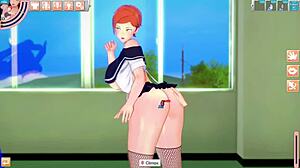 Wen 10 in uniform with big ass and huge tits