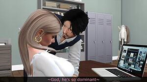 Boss enjoys secretaries one by one