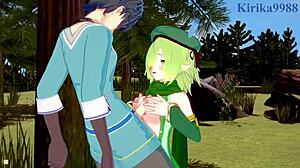 Steamy Sword Art Online: Princess Connect scenes