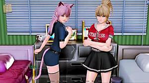 Harem hotel adventure in anime game series