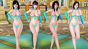 hora de antojar 1 - miu hinasaki, sango, yuri kozukata, and kim jiyun dance sensually