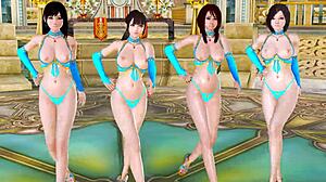Yuri and friends in thongs