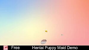 Hentai Puppy Maid Demo Teases with Erotic Game Action