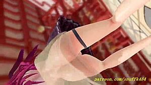 marine sways seductively in 3d hololive mmd dance clip