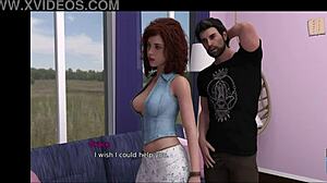 Visual novel with animated porn and commented gameplay