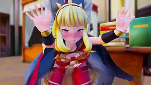 Granblue Fantasy Cagliostro gets creampied in 3D hentai action