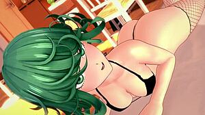 Why Does Tatsumaki Wear Tight Net Stockings for Uncensored 3D Hentai Fucking?