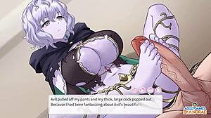 Ep24 Avils Feet Play: Big Tits and Anal Creampie Surprise at Nine