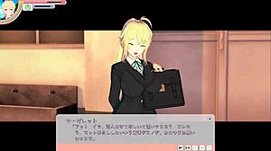 blonde busty jk margaret gets her chest worked hard