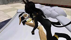 lady bastet of egypt commands her servent girl for intimate service