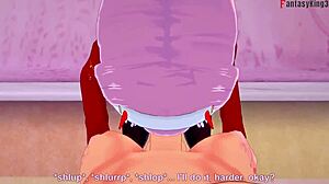 zero two gets wild in darling in the franxx fantasy sex