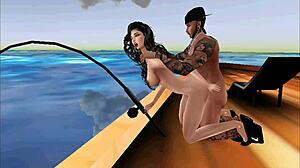 Foxy vixen in silent IMVU action