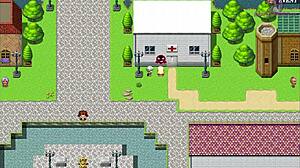 In Hero Roy's Wedding 12, stimulating nipples properly helps breasts grow bigger in this manga game