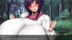 Yokai beauty dominates man in public square sex scene