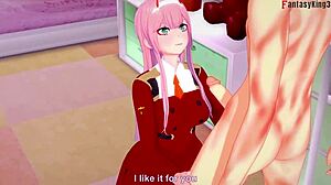 zero two gets wild in darling in the franxx fantasy sex