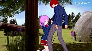 Koikatsu Party Outdoor with Her Makes Me Crazy!