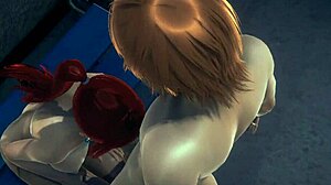 damn, erza scarlet from fairy tail gets blown and fucked in warehouse