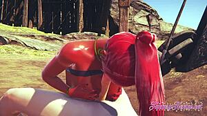 Yo, check this Gerudo girl getting fucked hard in the desert in Zelda 3d hentai!