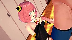 Hot Anya in Uniform Craves Adult Action in Room