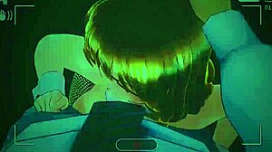 Wow, Busty Blonde Sucks a Huge Cock in Wild Hentai Scene!