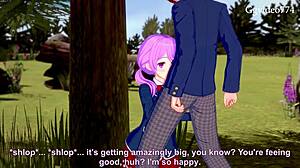 Koikatsu Party Outdoor with Her Makes Me Crazy!