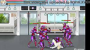 Blonde princess in erotic hentai game with magic sex