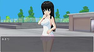 Hentai anime game scene with sub mail tennis lesson action