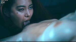 Lesbian passion in Asian captivity