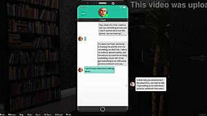 Pierced blue-haired college girl with huge tits loves me in this scene!