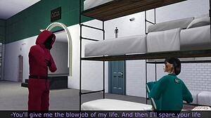 Squid Game Parody - A Contestant Is Punished by Getting Fucked Hard in Brutal Scene