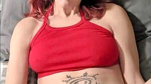 Teasing hentai milf with big natural tits and braces on her teeth