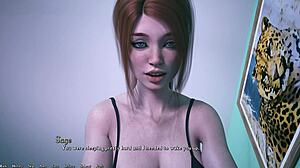 Redhead sorority president gets pounded in her room