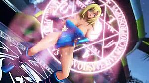 dark magician girl from yugioh shines in wild mmd action.
