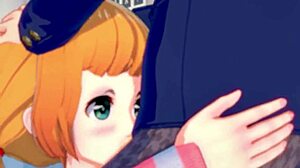 A hentai girl who cannot get enough of sucking a cock