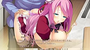 aimi 02 teases with massive tits in steamy hentai clip