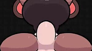 Monster cock fucking toon bitch in hot anime sex scene