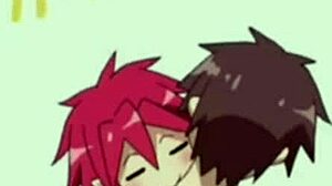 Double penetration with an anime babe with big ass and boobs