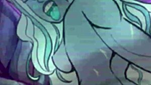Futa couple enjoys rough sex in animated porn