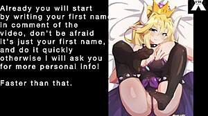 bowsette turns you into her submissive slut for anal instructions