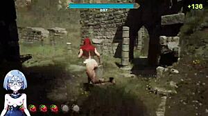 Exclamatory-Provocative Horny blonde banged by fat old man in game!